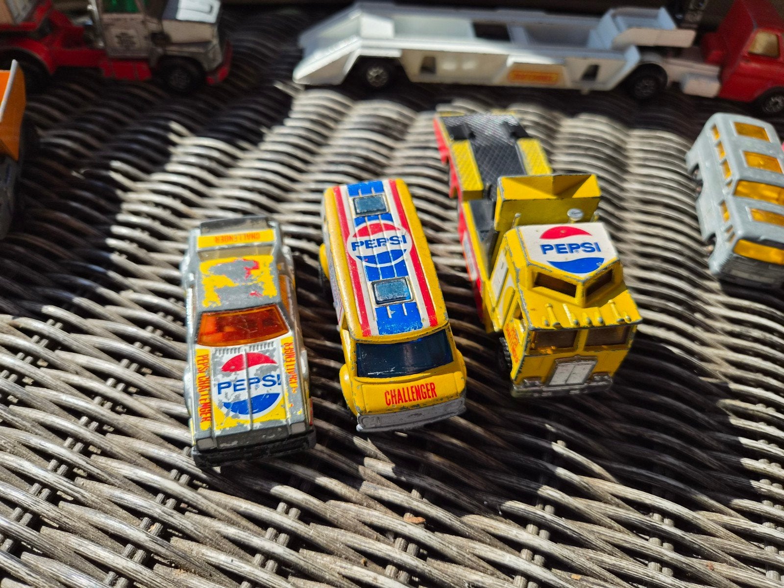 Matchbox Pepsi Challanger racing team - 3 stuks, Verzamelen, Ophalen of Verzenden, Gebruikt