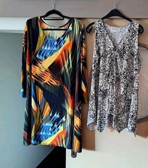 Magna Fashion, topje en tuniek/jurk, 52/54, Magna, Ophalen of Verzenden, Zo goed als nieuw, Shirt of Top