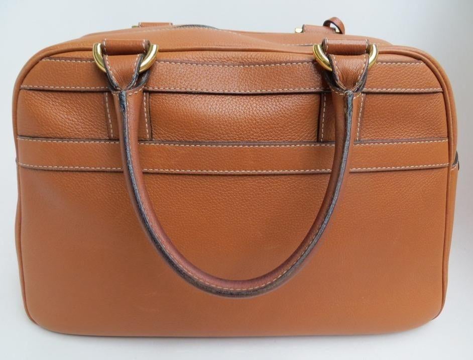 handtas Delvaux Parole cognac, Ophalen of Verzenden, Gebruikt, Beige, Handtas
