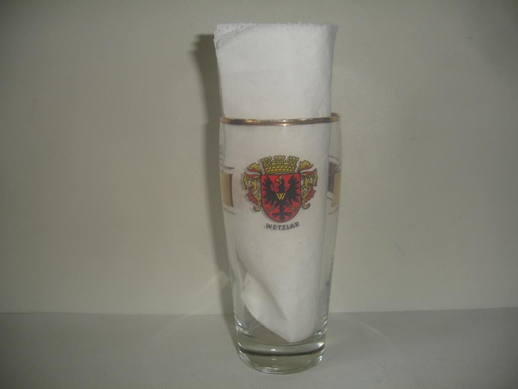 Bierglas Wetzlar, brij gebr. Euler, Verzamelen, Biermerken, Gebruikt, Glas of Glazen, Overige merken, Ophalen of Verzenden