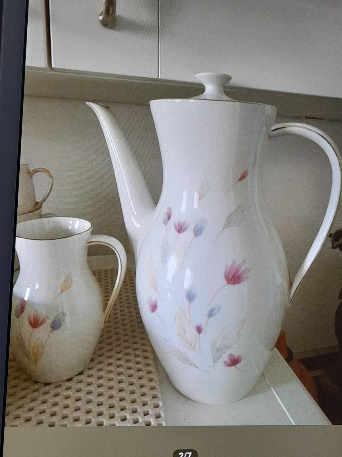 Ancien service à café double face en porcelaine de Bavière, Enlèvement ou Envoi