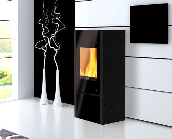 Edilkamin Design Houtkachel type Coral 1 met Liftdeur, Ophalen of Verzenden, Nieuw, Kachel