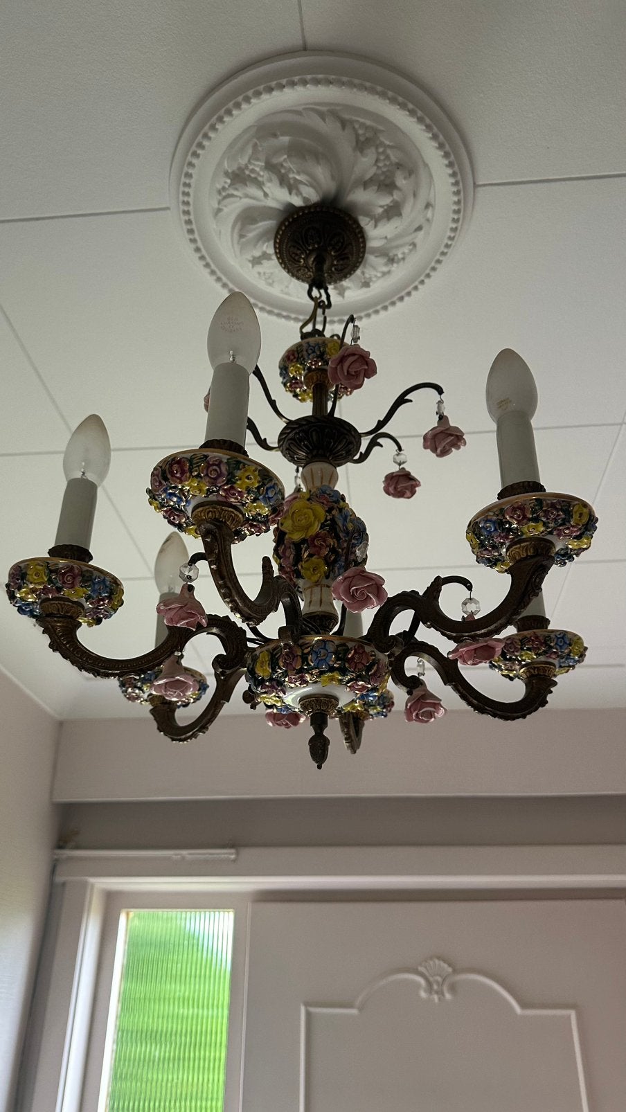 Lustre vintage, Enlèvement, Comme neuf, E14 (petit)