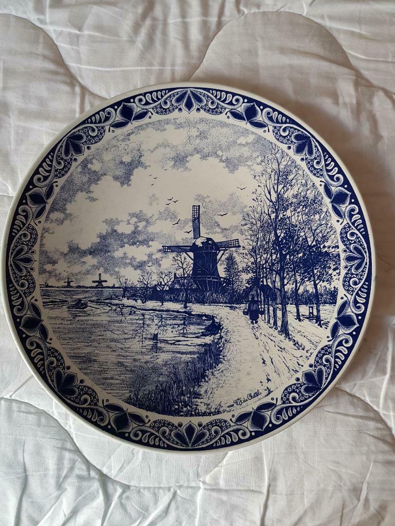 sierbord Delfs blauw, Ophalen of Verzenden