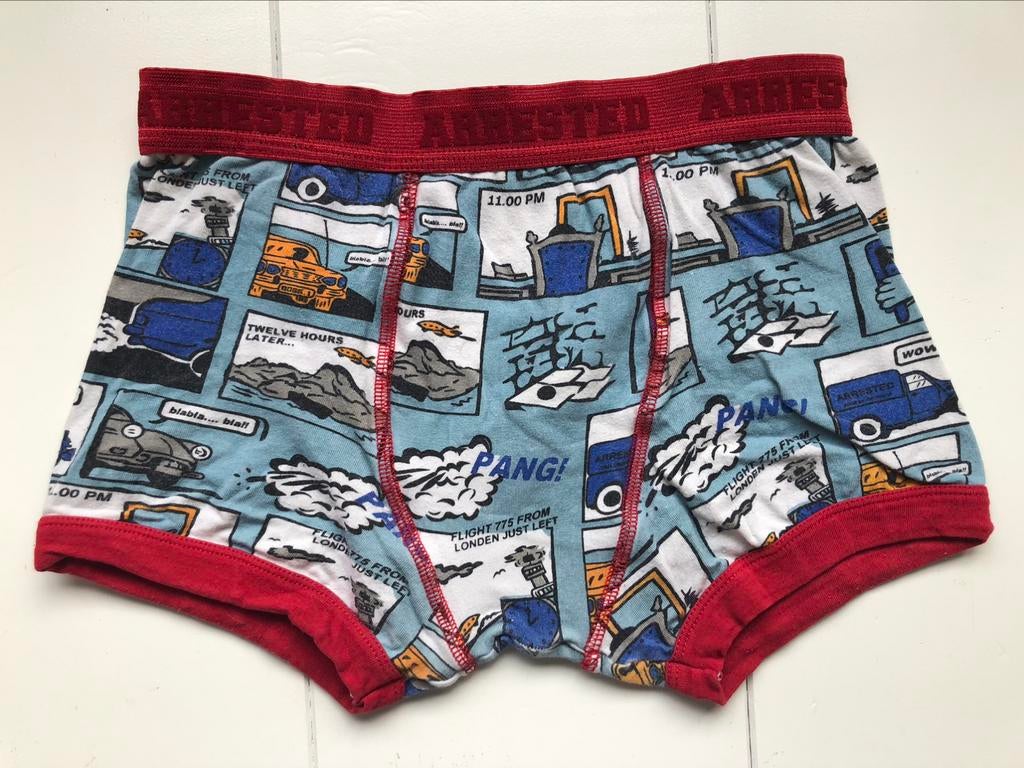 boxershort jongens 128 134 140 stripverhaal, Kinderen en Baby's, Ophalen of Verzenden, Gebruikt, Jongen, Nacht- of Onderkleding