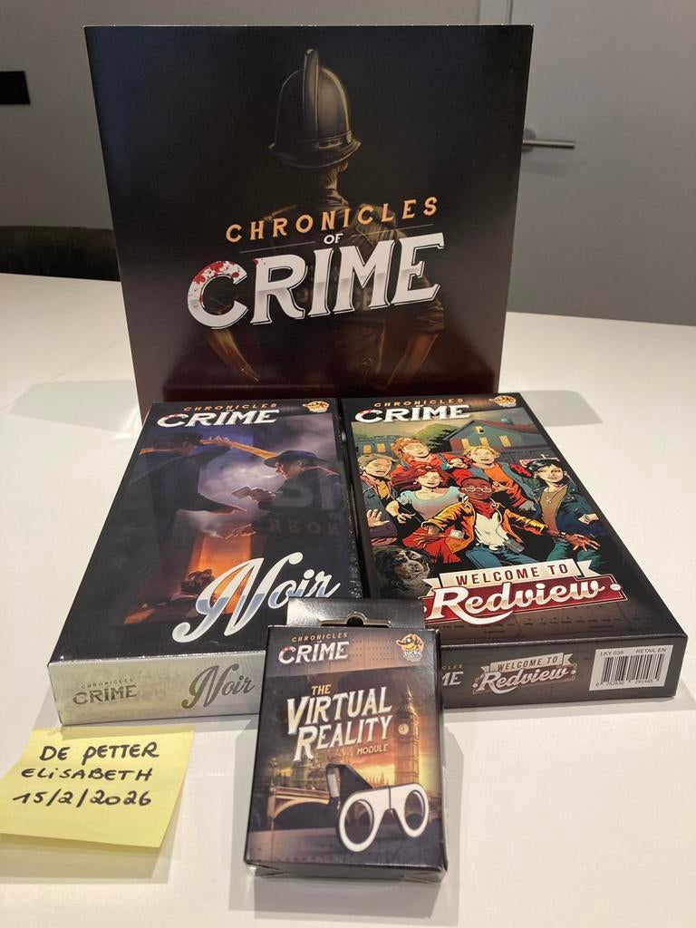 Chronicles of crime (kickstarter ultimate set), Hobby en Vrije tijd, Gezelschapsspellen | Bordspellen, Ophalen, Nieuw