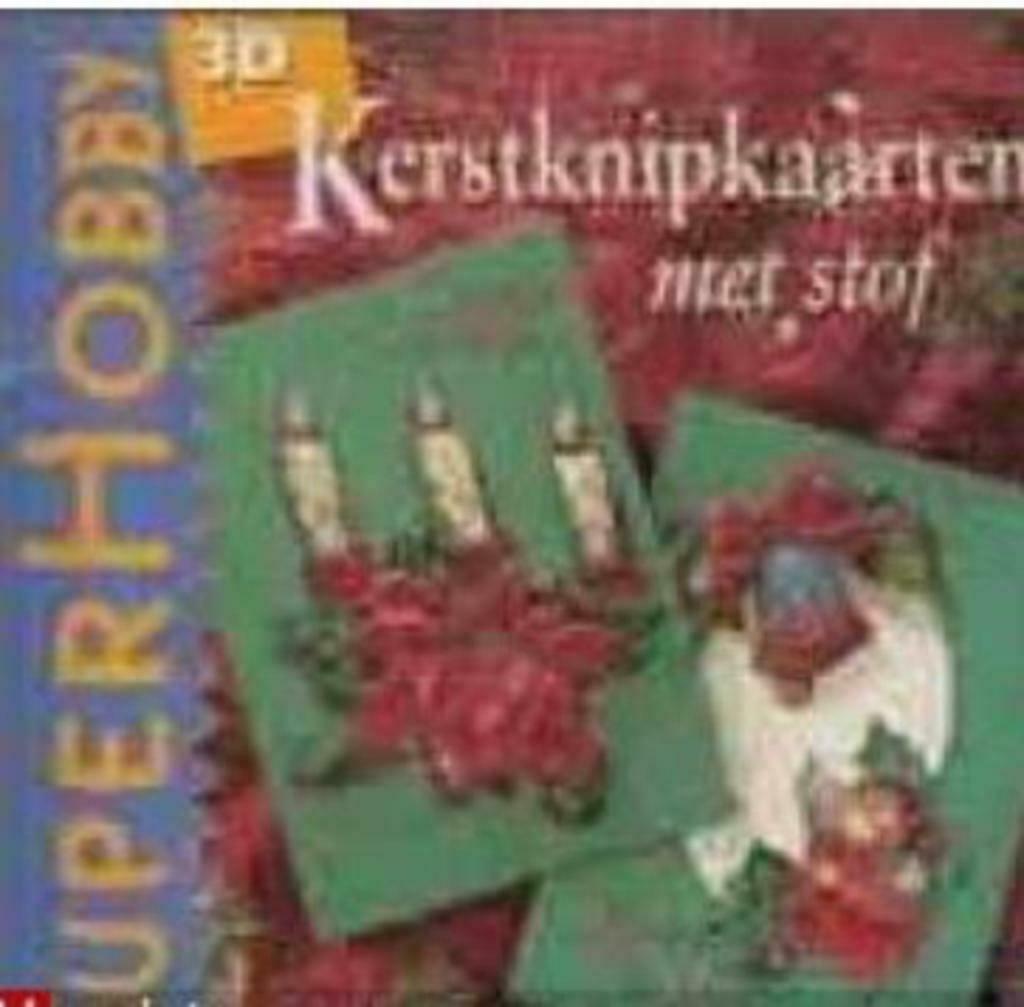 3D Kerstknipkaarten met stof, Ophalen of Verzenden, Gelezen
