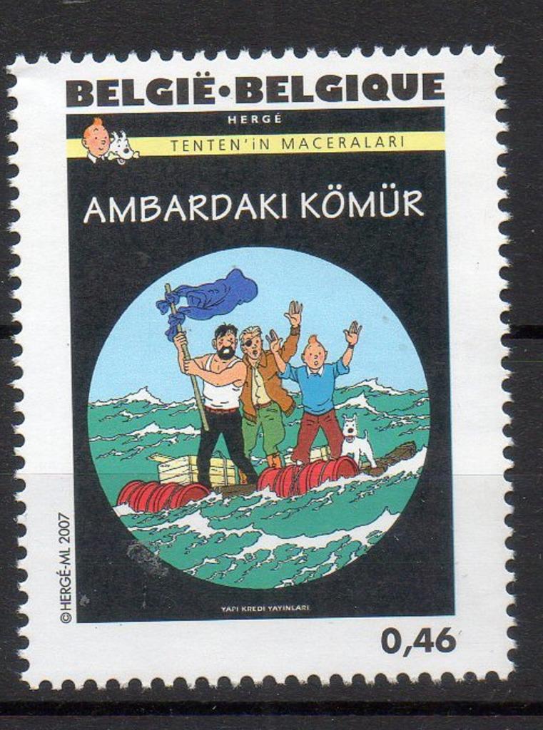 Année 2007 : 3655 ** - Tintin : 100e anniv.de la naissance d, Enlèvement ou Envoi
