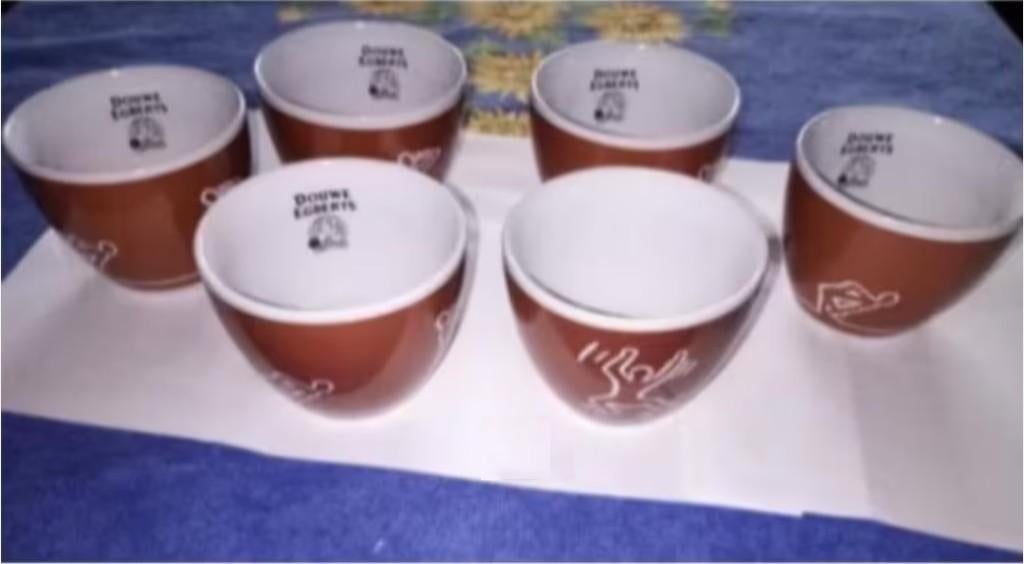 Douwe Egberts - tassen, kommen, blikken dozen enz. 1-3€/stuk, Collections, Marques & Objets publicitaires, Utilisé, Ustensile