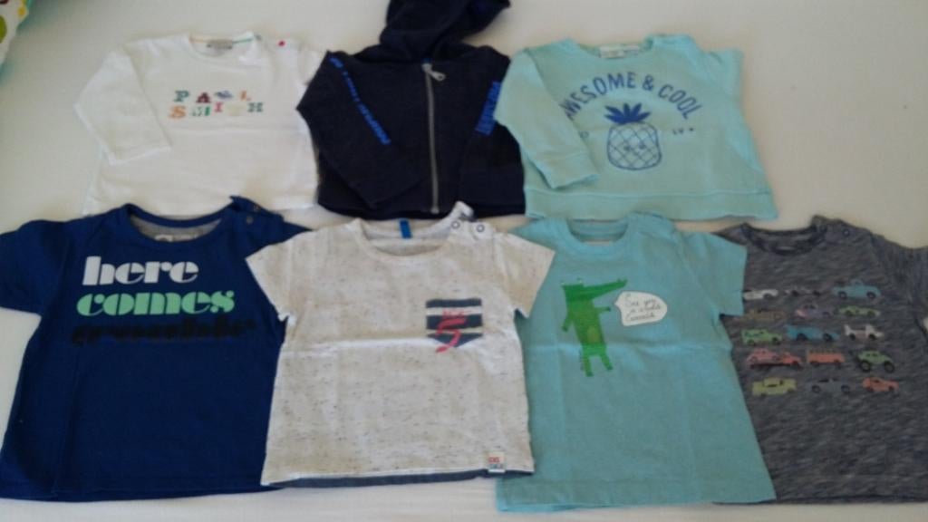 Pakket merkbabykleding jongen, +/- maat 80., Kinderen en Baby's, Ophalen, Zo goed als nieuw
