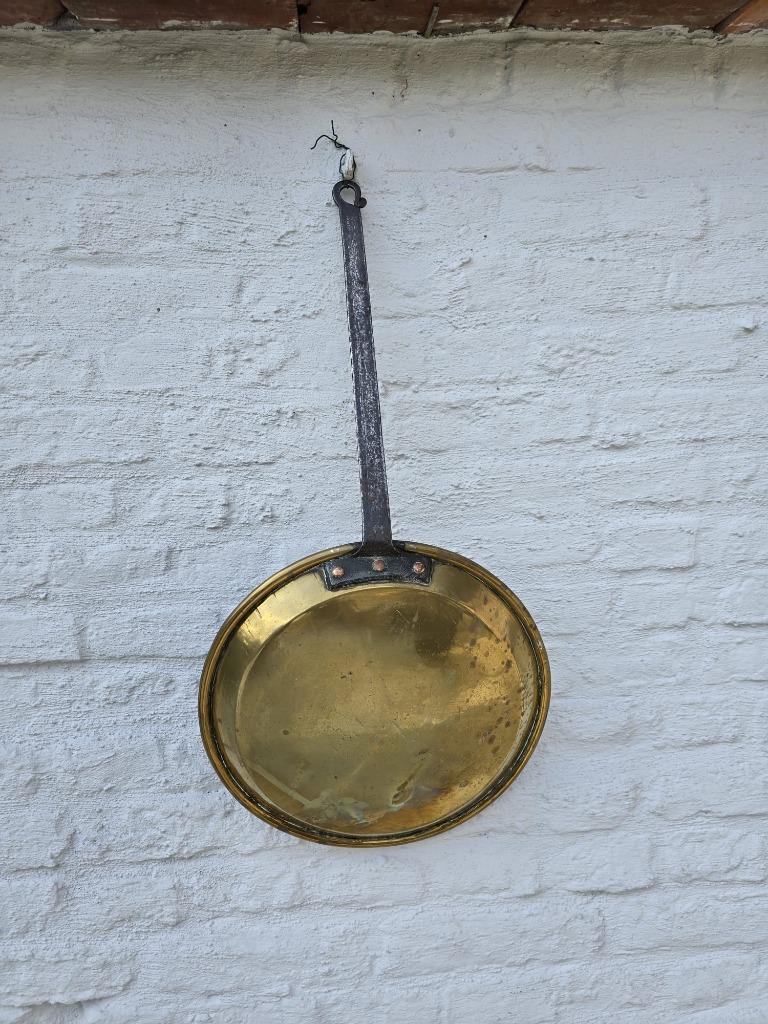Koperen pan, Antiek en Kunst, Ophalen, Koper