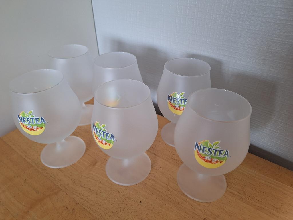 NESTEA GLAZEN/ MAT, Ophalen of Verzenden, Nieuw, Frisdrankglas