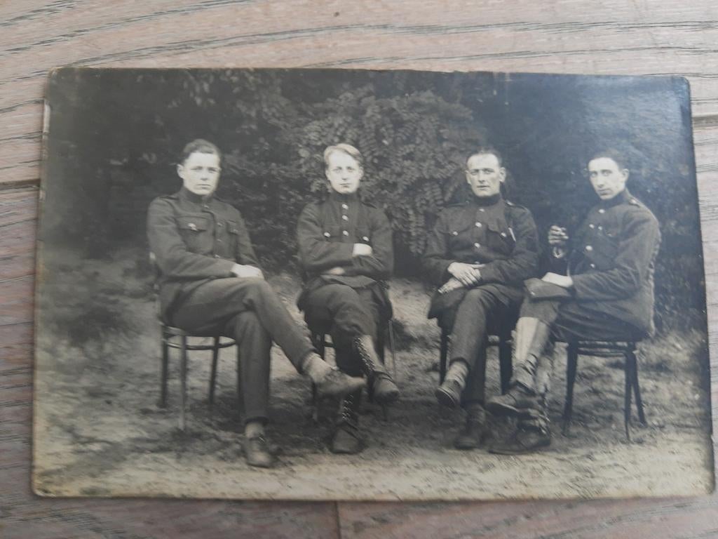 Photo ancienne de 1924, camp de Beverloo, 12 batterie d'inf, Enlèvement ou Envoi