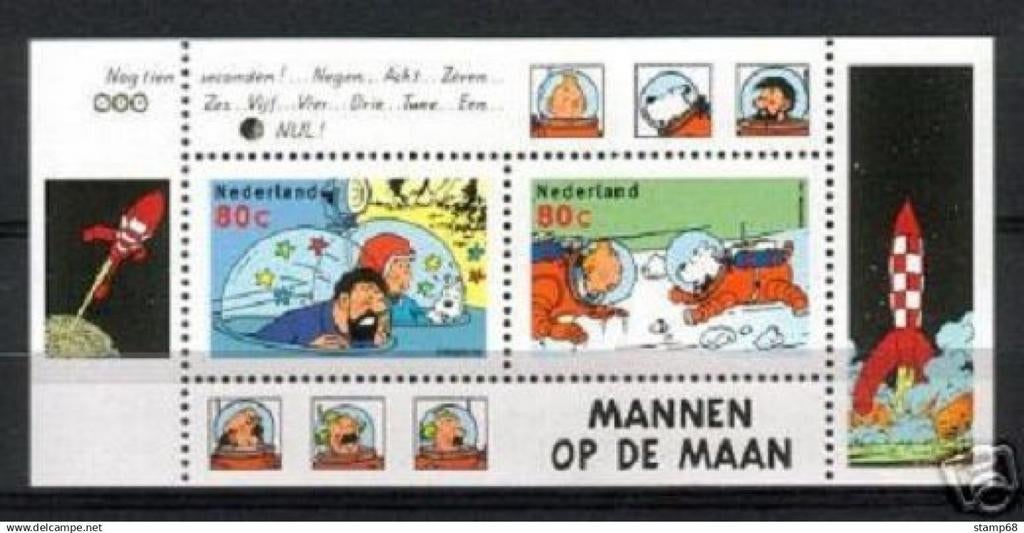 tintin block ** Pays-Bas, Enlèvement ou Envoi, Non oblitéré