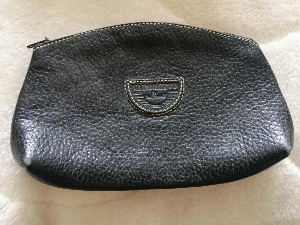 Trousse multi-usage en cuir noir, Envoi, Utilisé, Noir