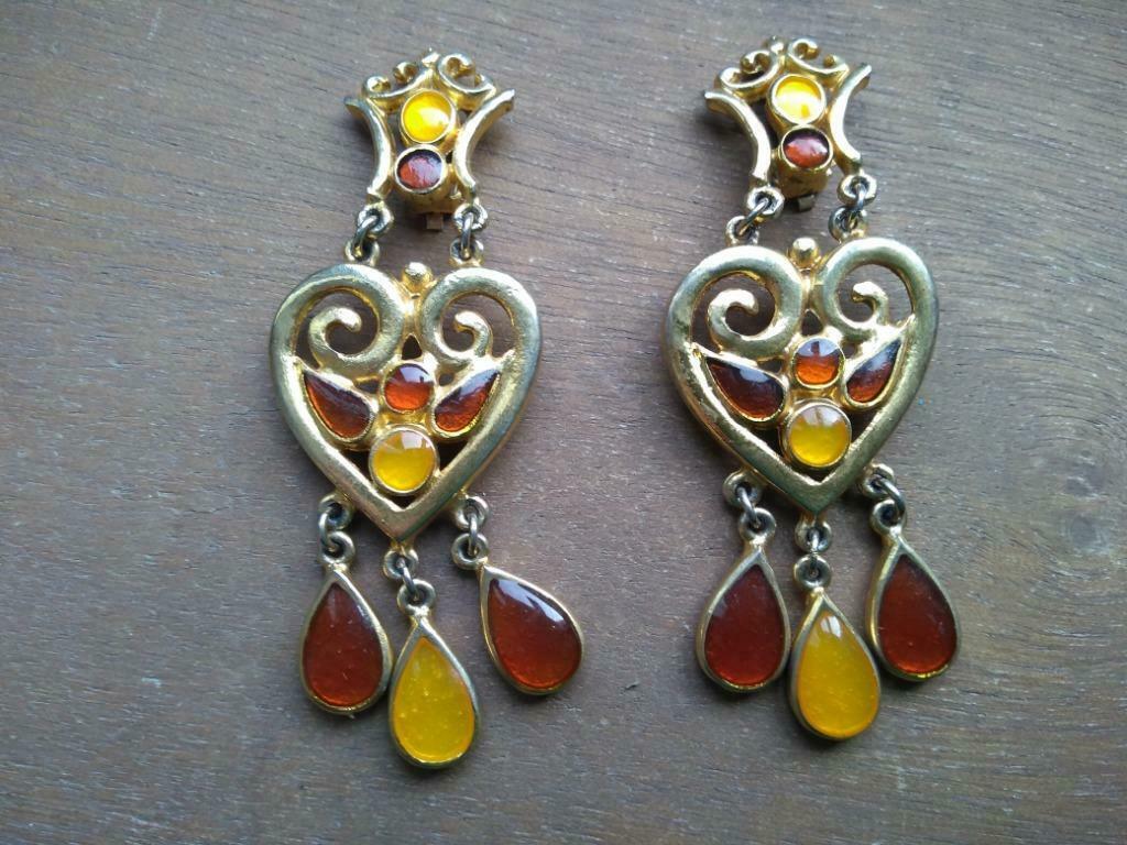 Des boucles d'oreilles, Enlèvement ou Envoi, Or, Comme neuf, Autres matériaux