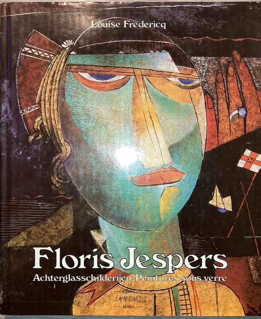 Floris Jespers Achterglasschilderijen, Peinture et dessin, Enlèvement ou Envoi, Comme neuf, Louise Fredericq