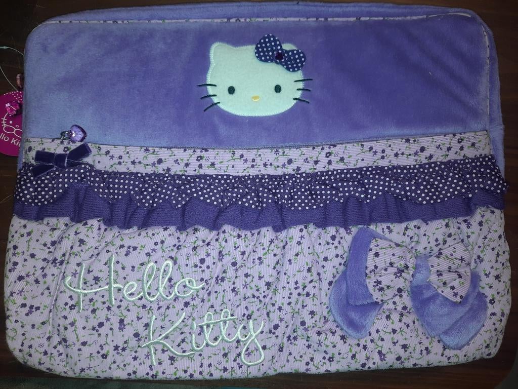 Hello Kitty Paarse Laptop Hoes, Computers en Software, Ophalen of Verzenden, Zo goed als nieuw
