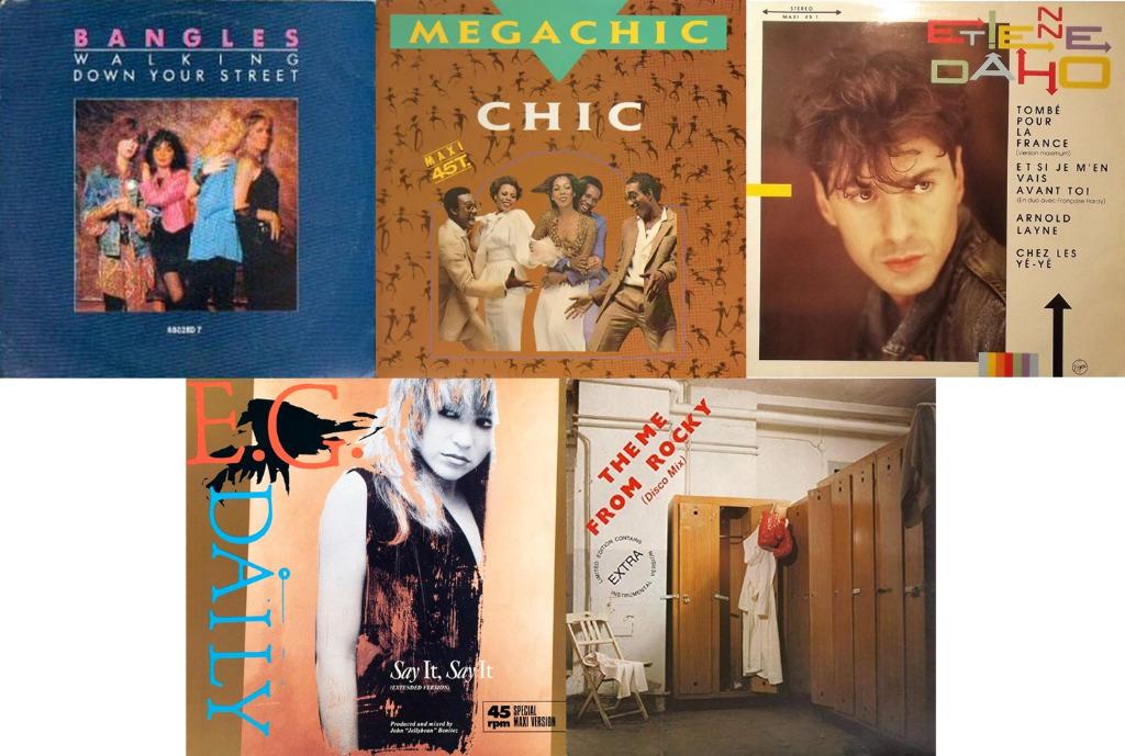 À VENDRE : LOT DE MAXIS 45T VINYLES DES 80'S (8), Enlèvement ou Envoi, Utilisé