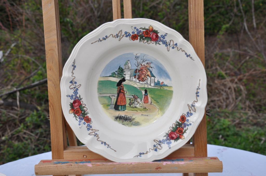 assiette obernai sarreguemines (4), Antiek en Kunst, Ophalen of Verzenden