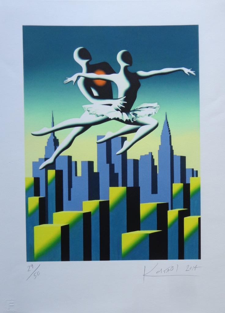 MARK KOSTABI / FIGURATIE / KLEURGICLEE / 61x45cm / SIG 2014, Antiquités & Art, Art | Lithographies & Sérigraphies, Signé, Enlèvement ou Envoi
