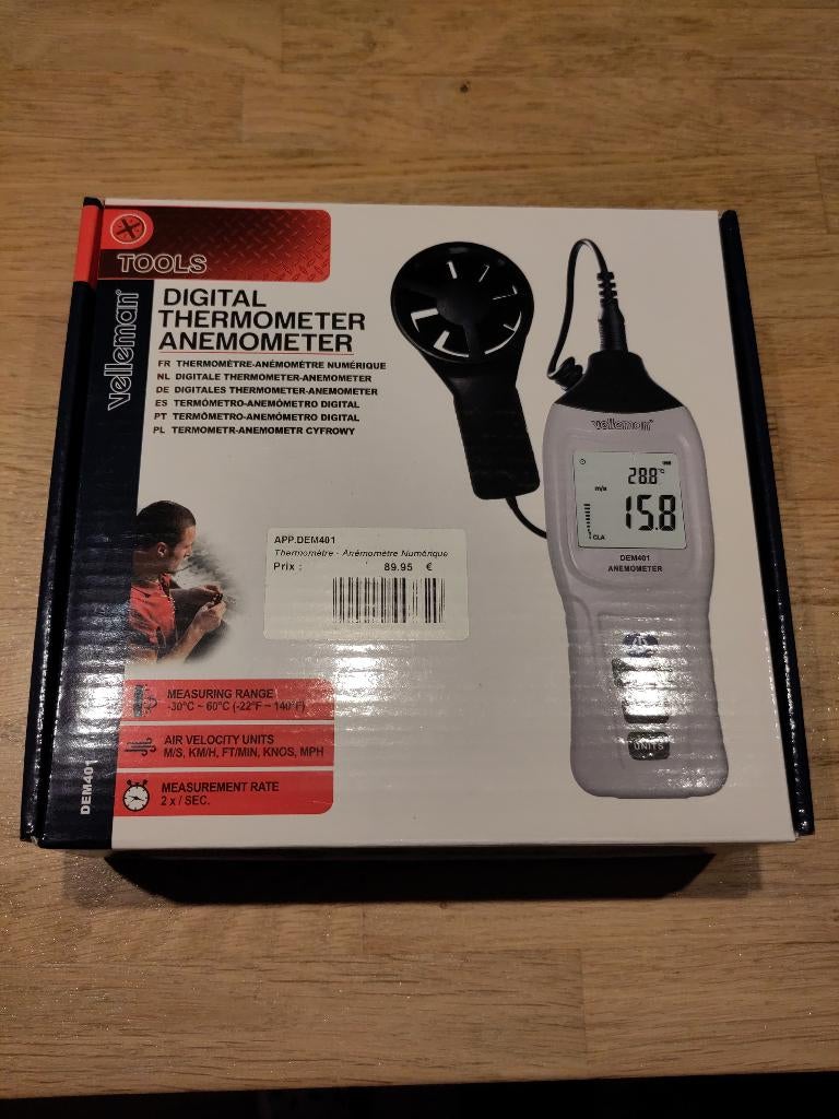 Digitale thermometer/anemometer, Ophalen, Nieuw, Overige typen