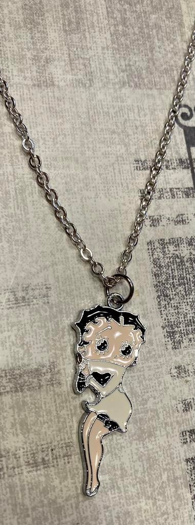 Betty Boop hanger met ketting., Ophalen of Verzenden, Nieuw, Overige materialen