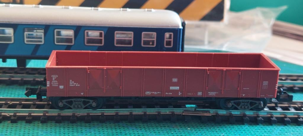CAMION FOURGON HAUT NLK 0317 FLEISCHMANN SUR BOGIES 1/160, Fleischmann, Wagon, Comme neuf, Courant continu
