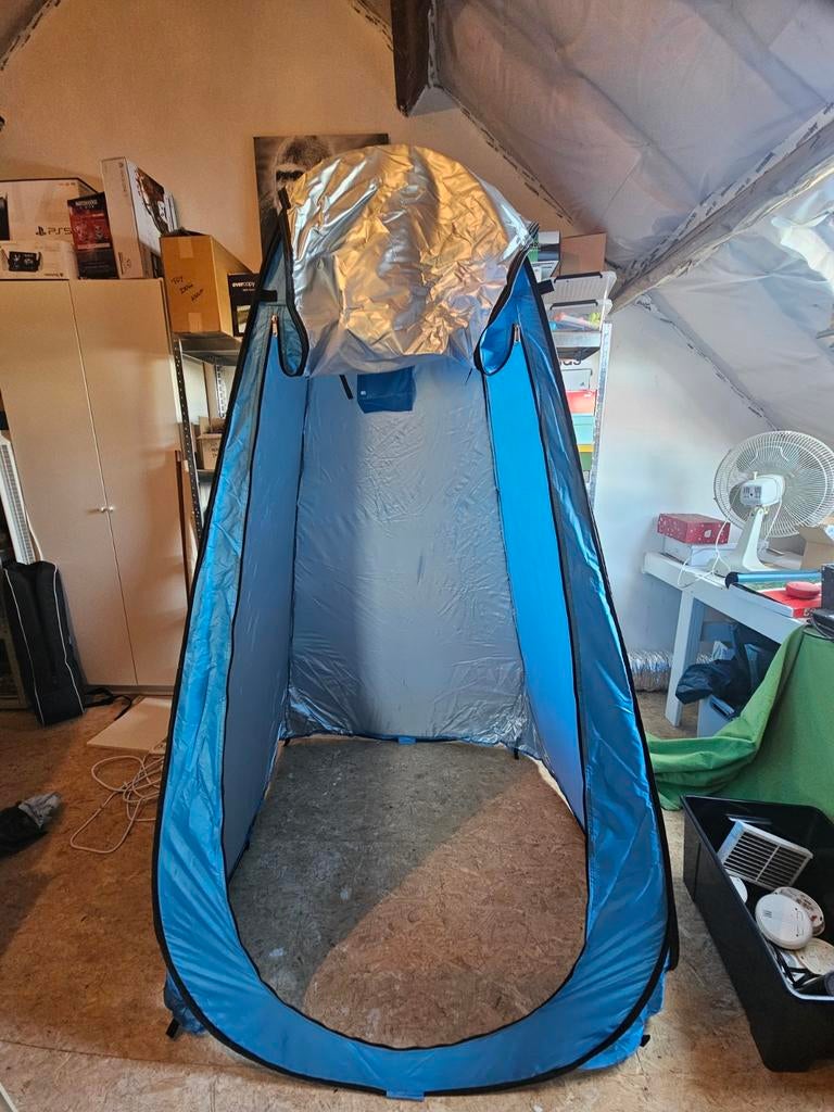 Tente à langer escamotable/tente d'intimité — bleue, Enlèvement