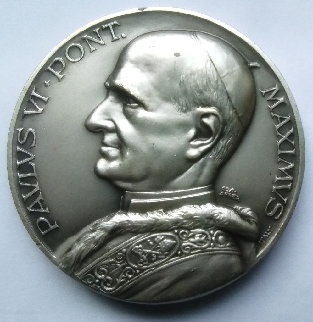 Médaille pape Paul 6 - Pont Maximus - SS Virgo Lavretana, Enlèvement ou Envoi, Autres matériaux