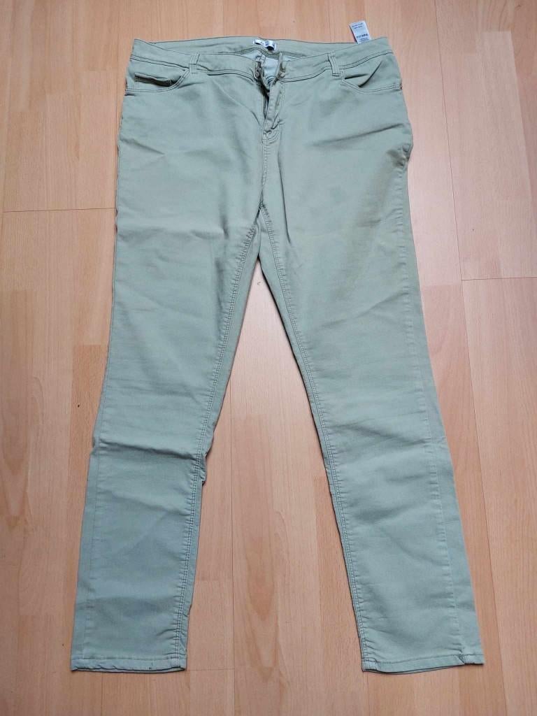 licht groene broek Miss etam M44 skinny, Enlèvement ou Envoi, Comme neuf, Vert, Taille 42/44 (L)