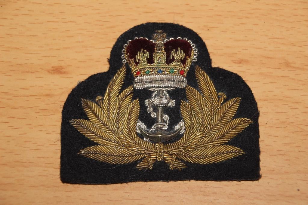 GB Insigne de képi officier de la "Royal Navy", Collections, Objets militaires | Seconde Guerre mondiale, Marine, Envoi