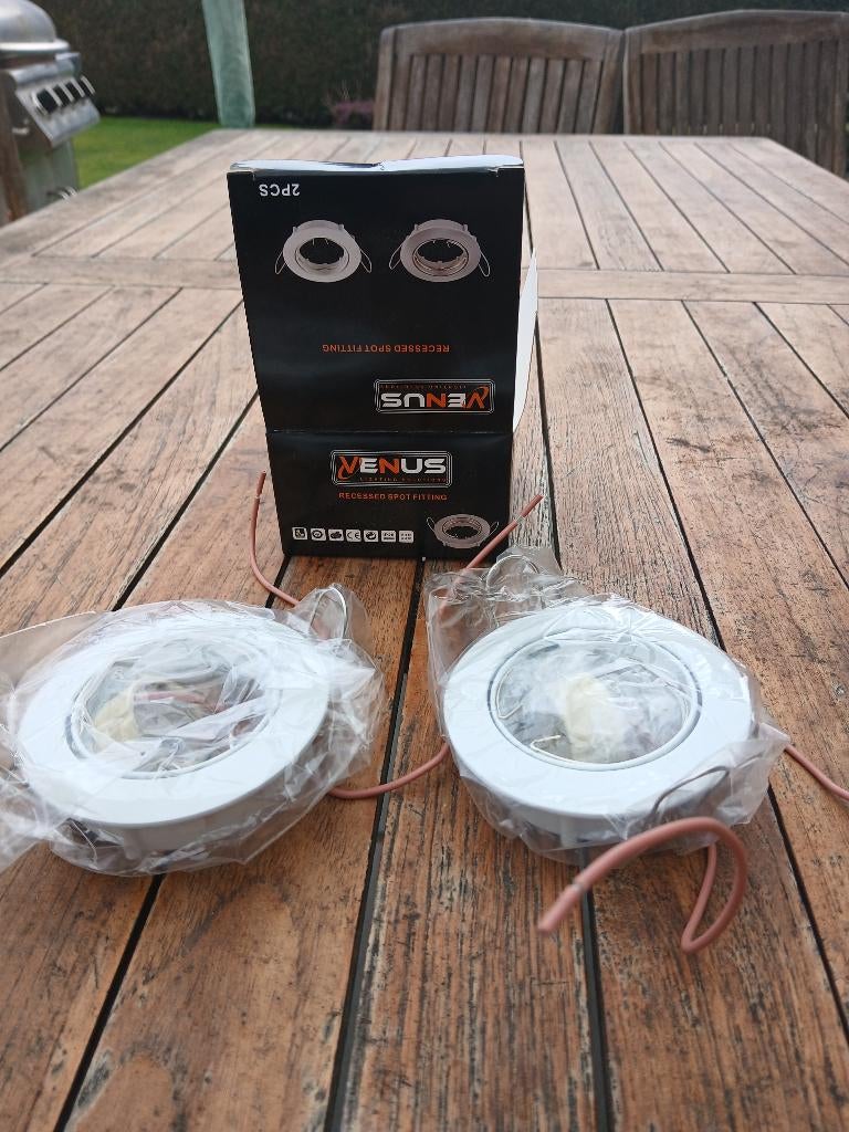 Inbouwarmatuur GU10, Ophalen, Metaal of Aluminium, Nieuw, Inbouw
