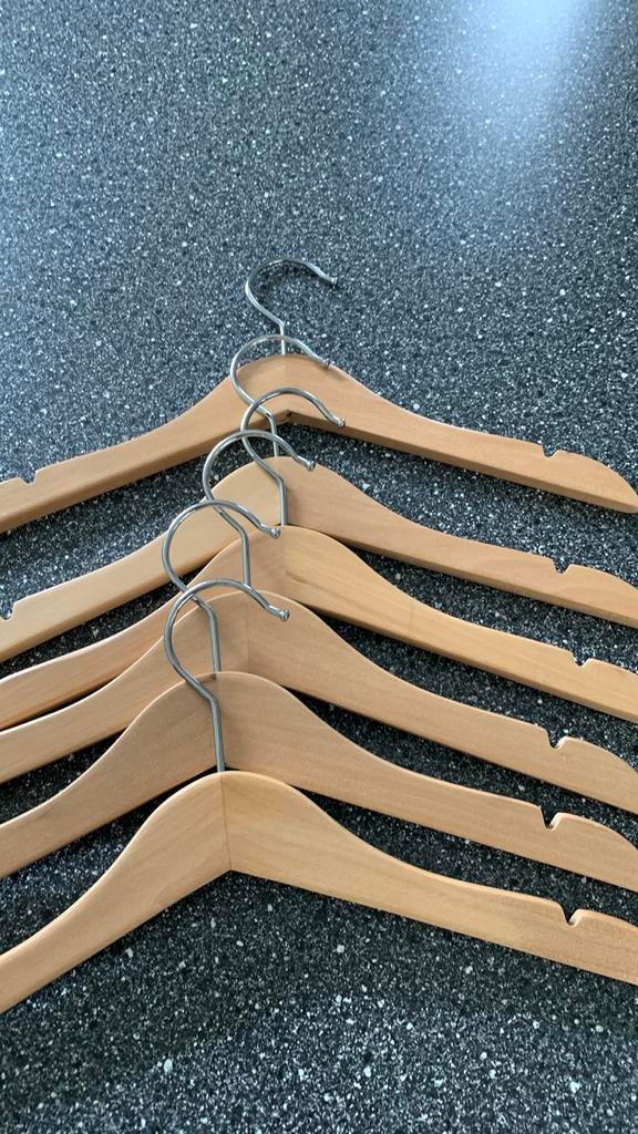 Lot de 6 porte-manteaux, Enlèvement, Comme neuf, Bois, Portemanteau enfant
