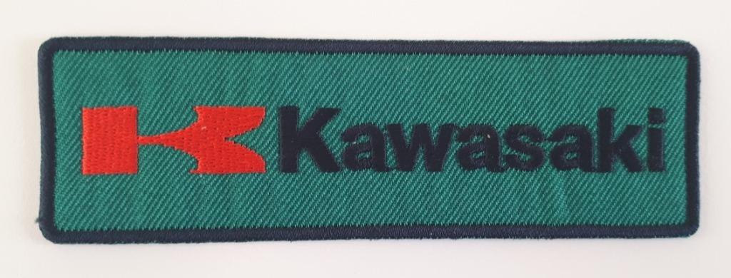 Kawasaki strijkplaatje patch - Groen - 118 x 36 mm, Ophalen of Verzenden, Nieuw