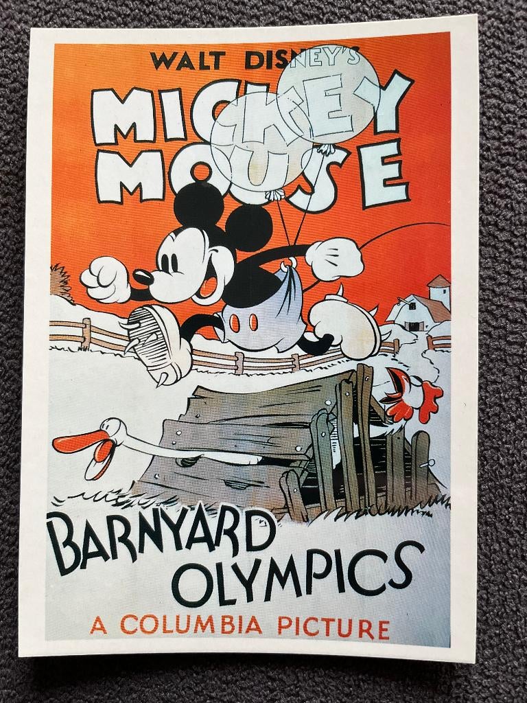 Postkaart Mickey Mouse Olympics, Verzenden, Mickey Mouse