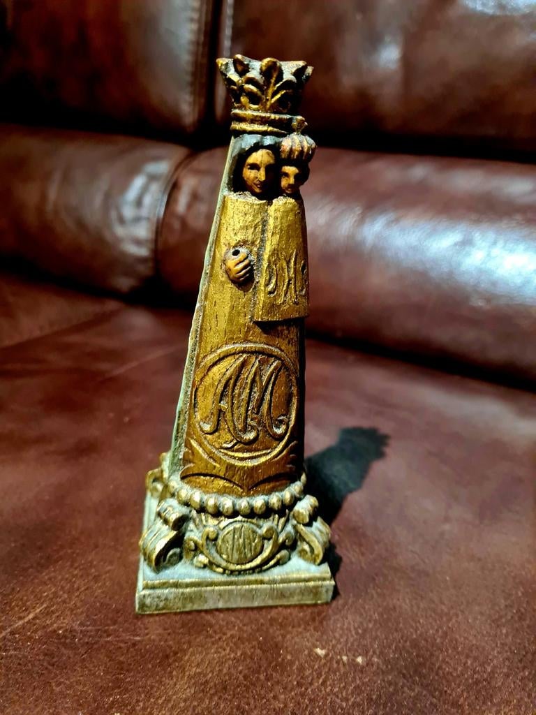 Antique, Figurine Notre-Dame,, Enlèvement ou Envoi