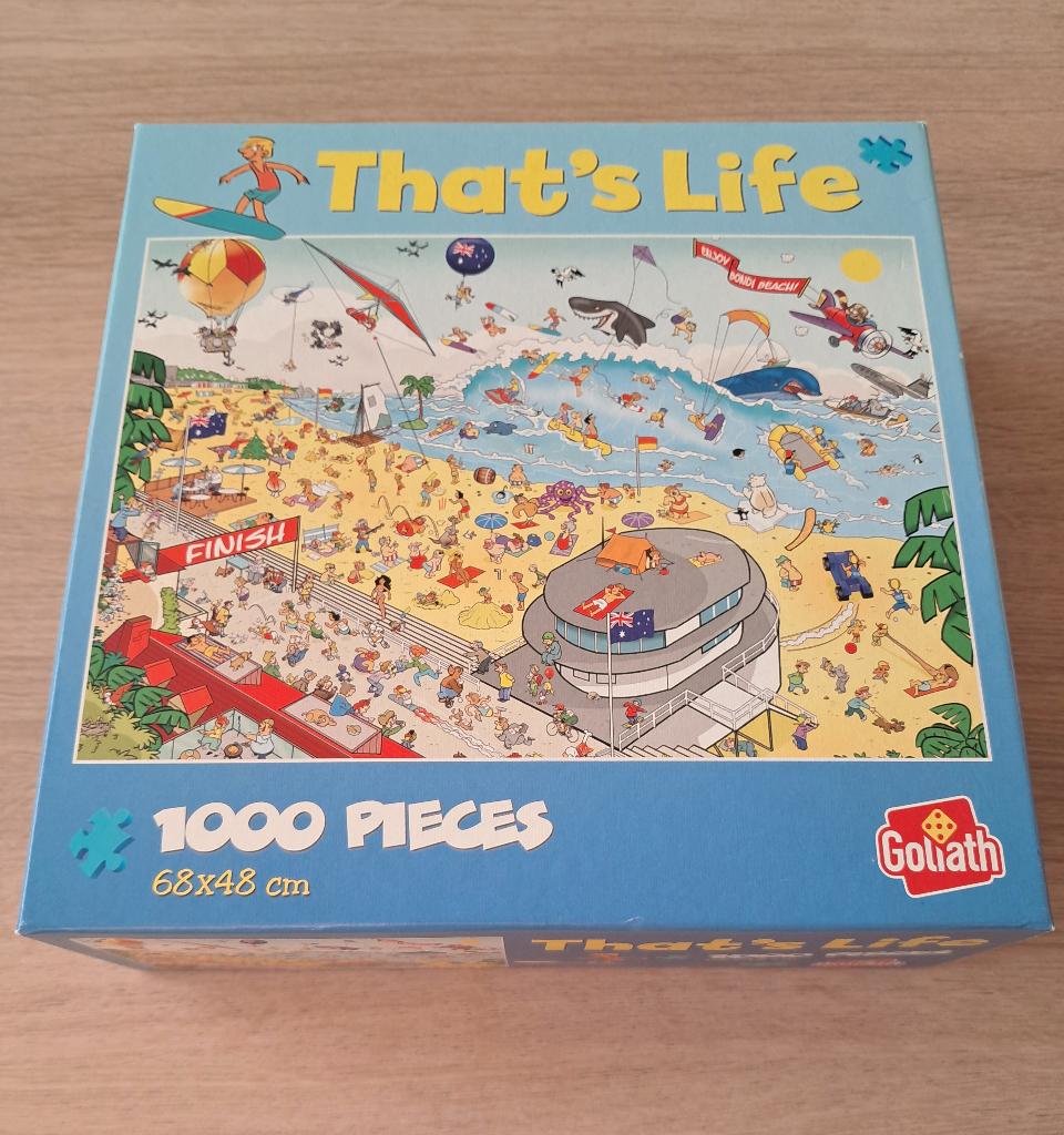 Puzzel That's Life. Bondi beach Australië, Enlèvement ou Envoi, 500 à 1500 pièces, Utilisé, Puzzle