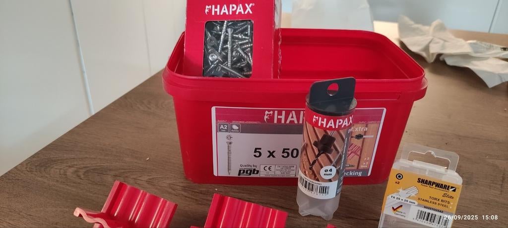 HAPAX 450 PIECES VIS DECKING 5X50, Enlèvement ou Envoi, Neuf