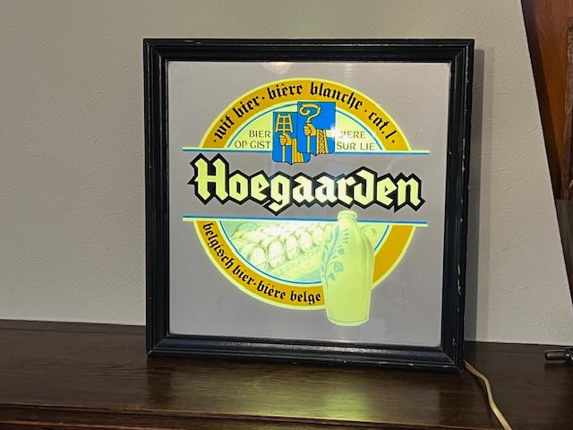 Reclame lichtbak Hoegaarden bier, Rob Otten, Ophalen