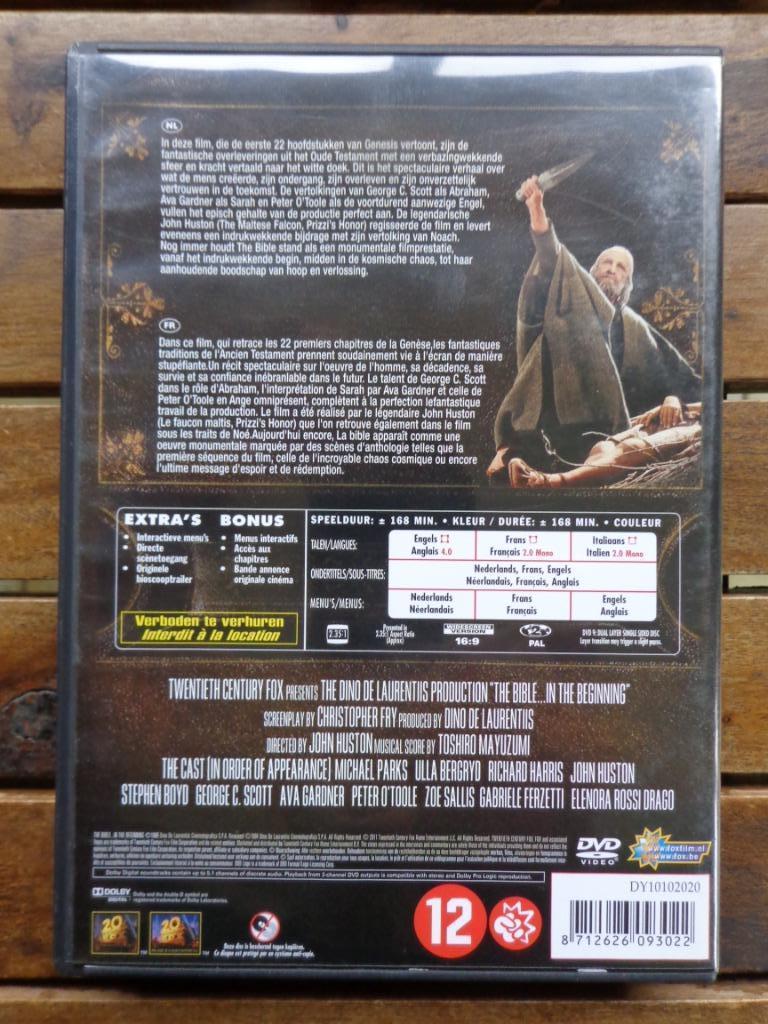 )))  La Bible  //  John Huston  (((, Vanaf 12 jaar, Ophalen of Verzenden, Zo goed als nieuw