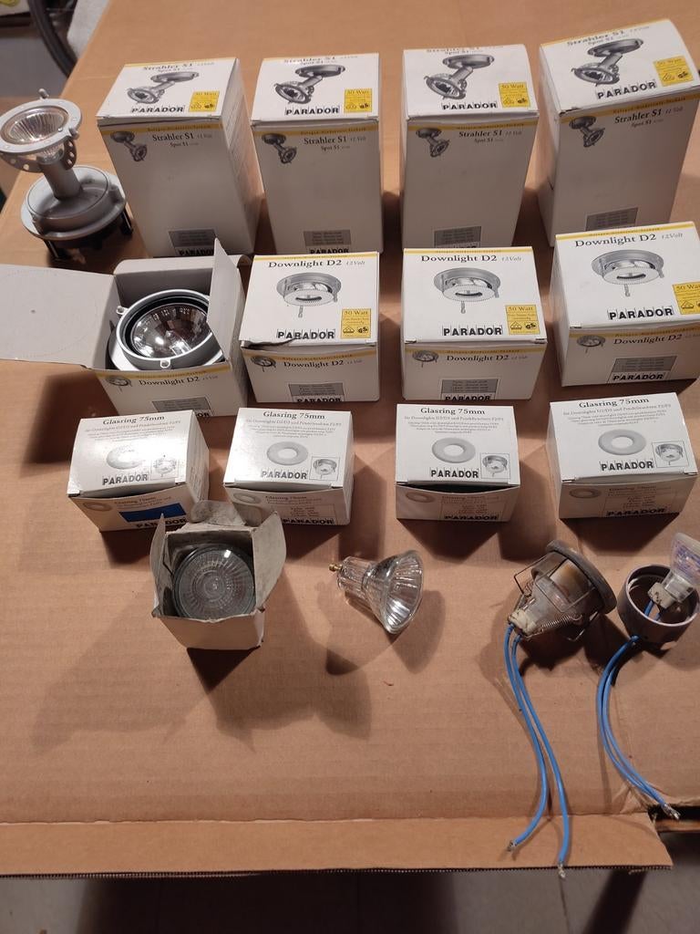 Elektrisch materiaal: spots, zekeringen,..., Doe-het-zelf en Bouw, Elektriciteit en Kabels, Gebruikt, Overige typen, Ophalen of Verzenden