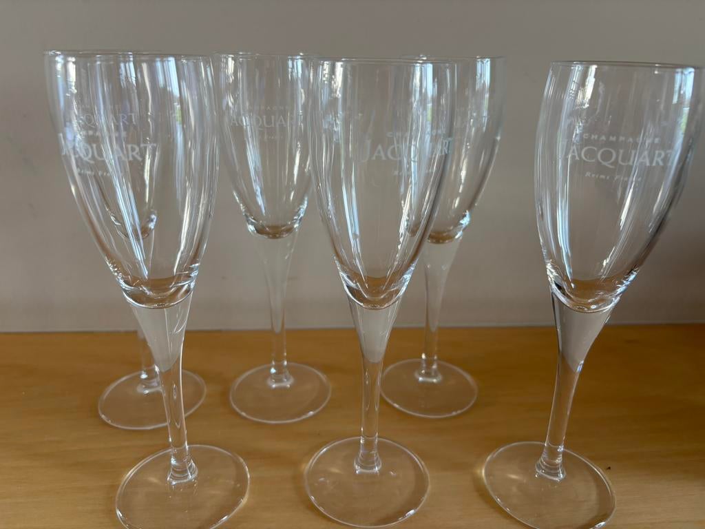 6 coupes à champagne en jacquart, Enlèvement ou Envoi, Neuf