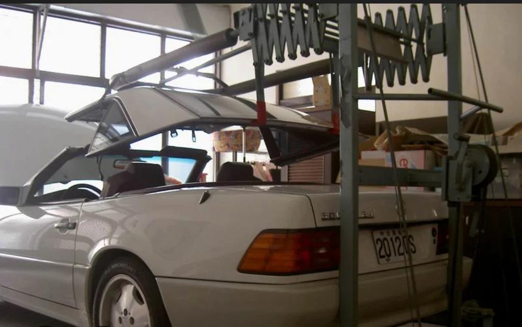 Mercedes cabrio hardtop removal /transport, Ophalen