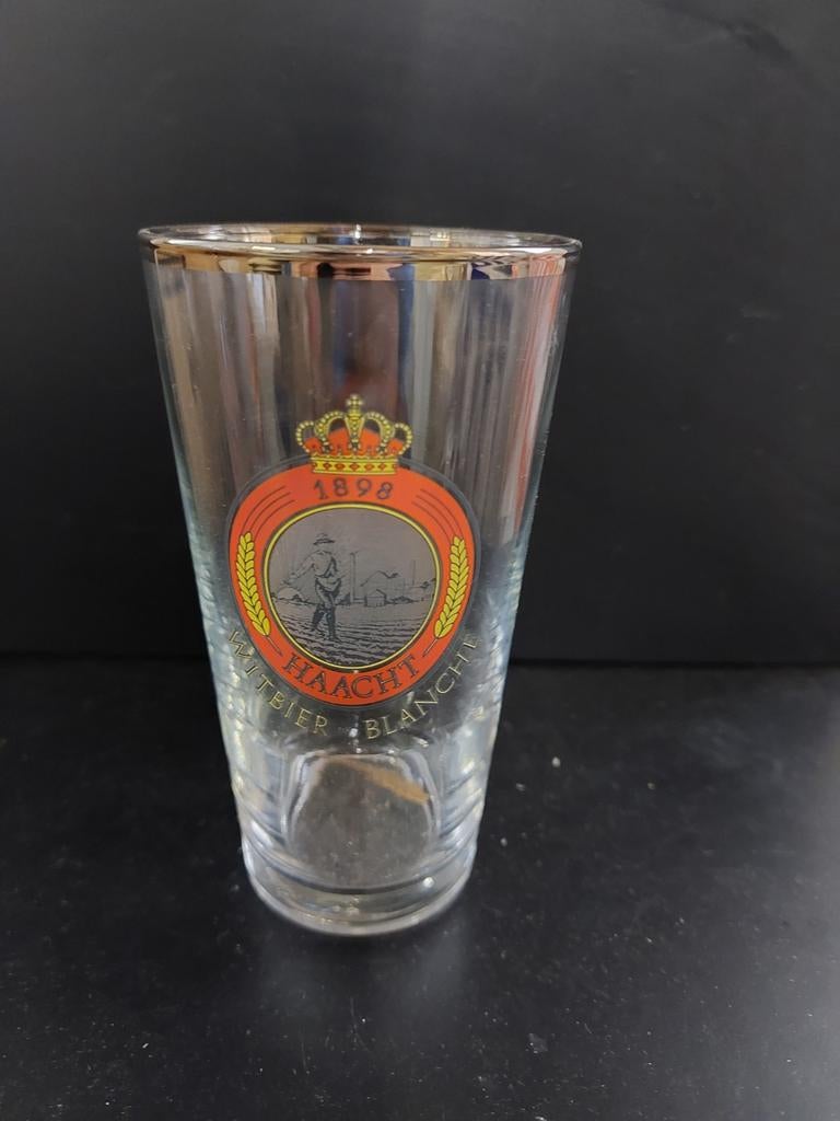 Haacht ouder bierglas, Ophalen of Verzenden, Zo goed als nieuw, Bierglas