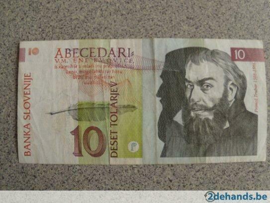 Bankbiljet Slovenie - 10 Tolar