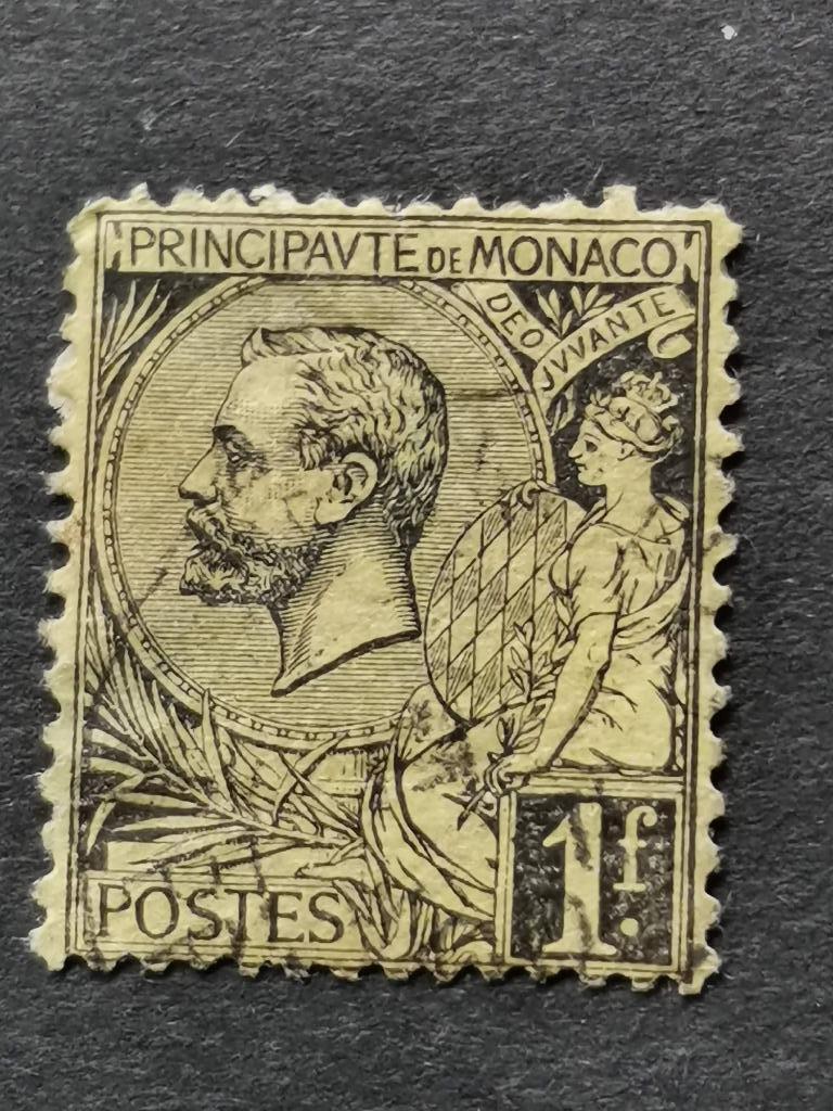 Monaco 1891 - Prince Albert Ier, Enlèvement ou Envoi, Monaco, Affranchi