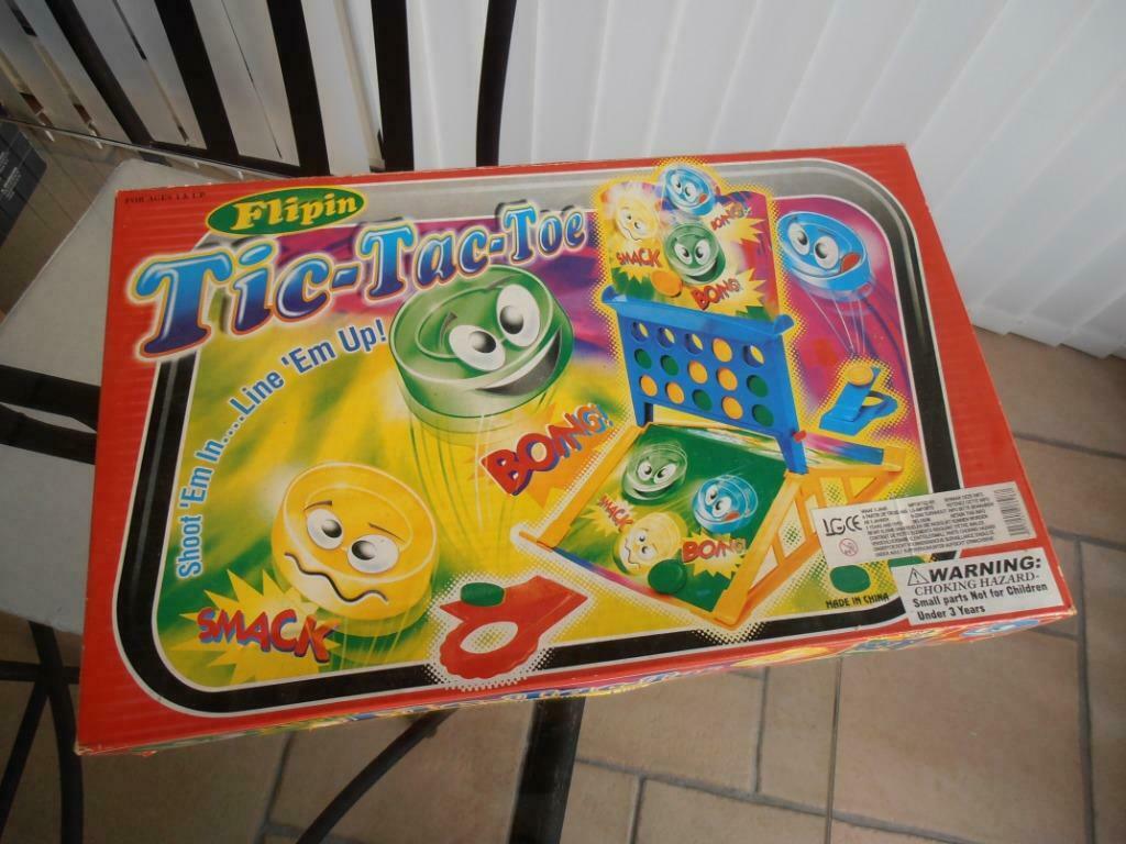 Jeu "Tic-Tac-Toe/Puissance 4" avec lanceurs – Vintage, Enlèvement ou Envoi, Utilisé