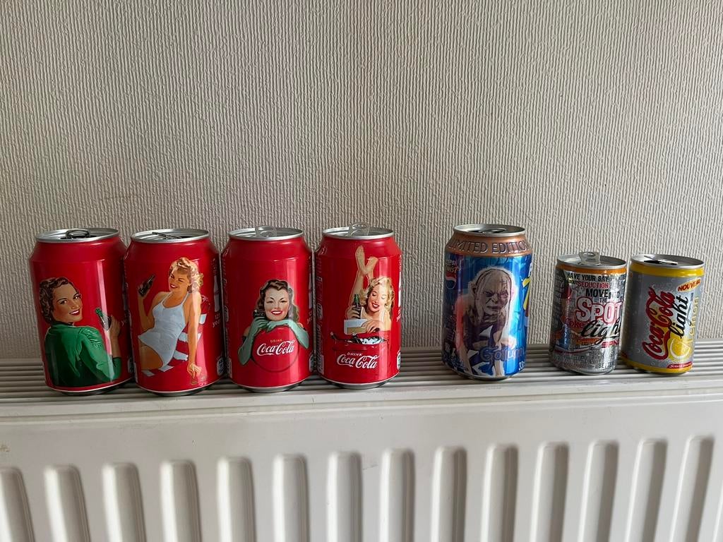 Verzameling lege blikjes., Ophalen of Verzenden, Gebruikt