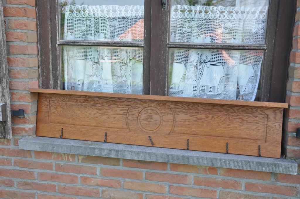 archelle en chene crochet fer forge, Enlèvement ou Envoi, Utilisé